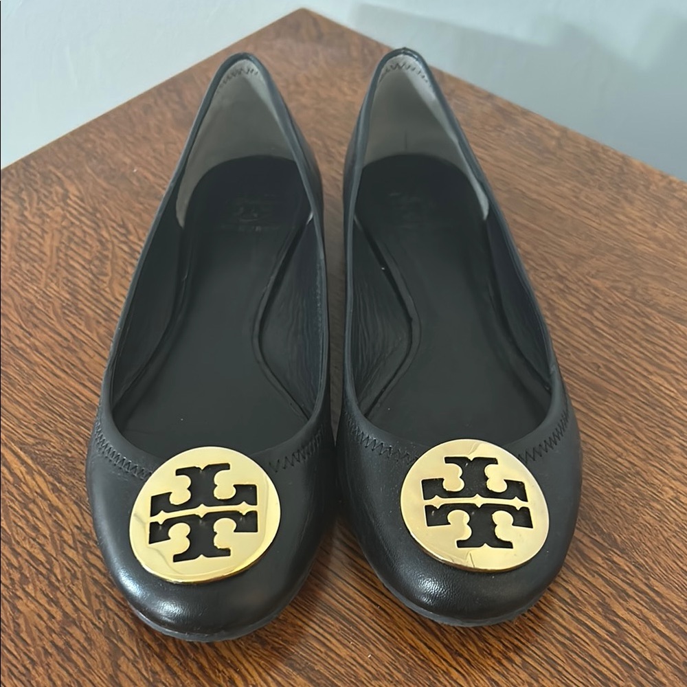 Tory Burch Black Ballet Flats